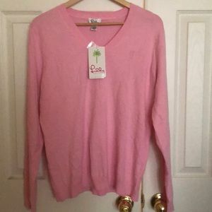 Lilly Pulitzer Phipps Pink V neck Sweater